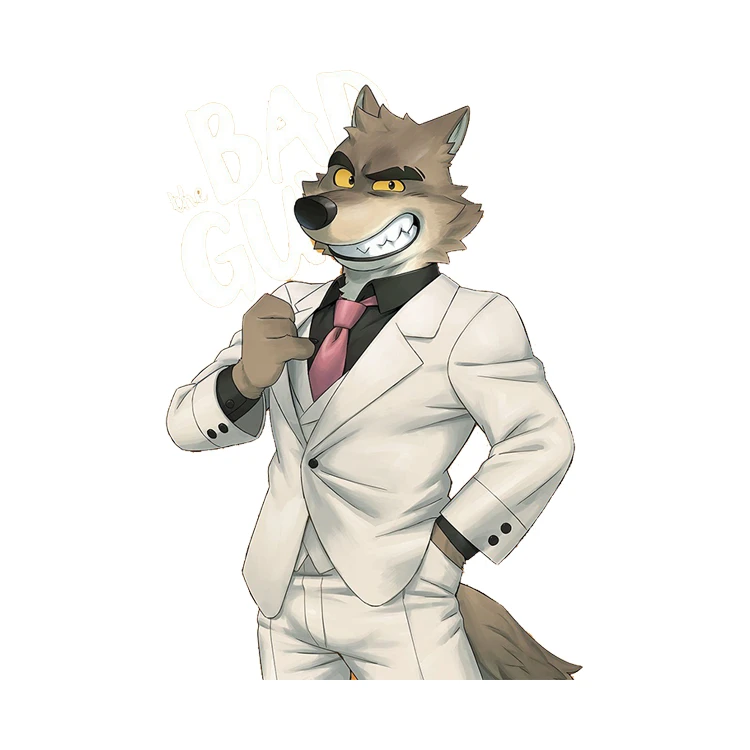 استیکر پارچه و لباس پاد آفرین مدل کارتون پسران بد کد 1351