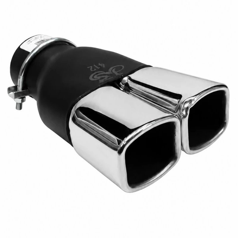 سر اگزوز بدون سایلنسر مدل دو لول چهارگوش JS412