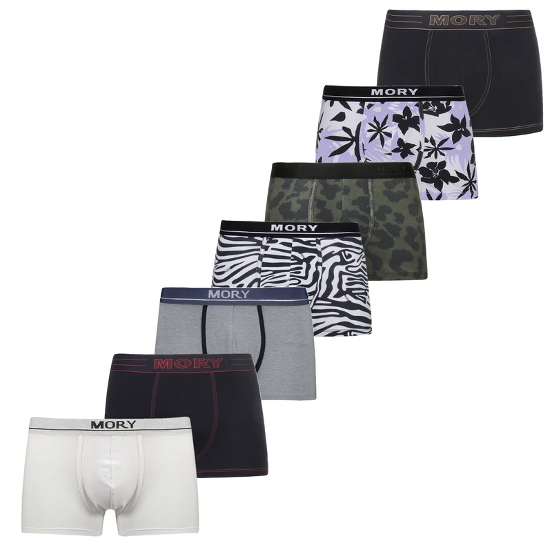 شورت ترانک مردانه موری مدل 027 بسته 7 عددی