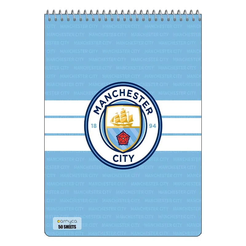 دفتر نقاشی 50 برگ سیمی کارنیکا طرح منچستر سیتی Manchester City کد 13955