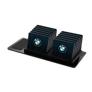 زیر لیوانی ماهوت مدل BMW بسته 12 عددی