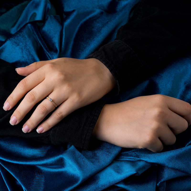 انگشتر طلا 18 عیار زنانه جواهری سون مدل 2728 انگشتر طلا 18 عیار زنانه جواهری سون مدل 2728