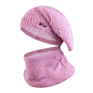 ست کلاه و شال گردن بافتنی مدل سام 436