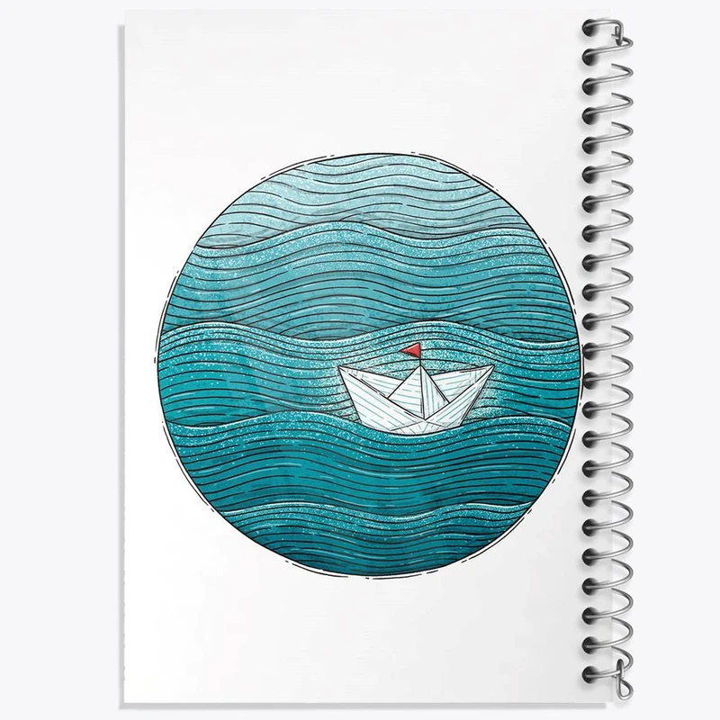 دفتر نت موسیقی 50 برگ خندالو مدل قایق کد 5408