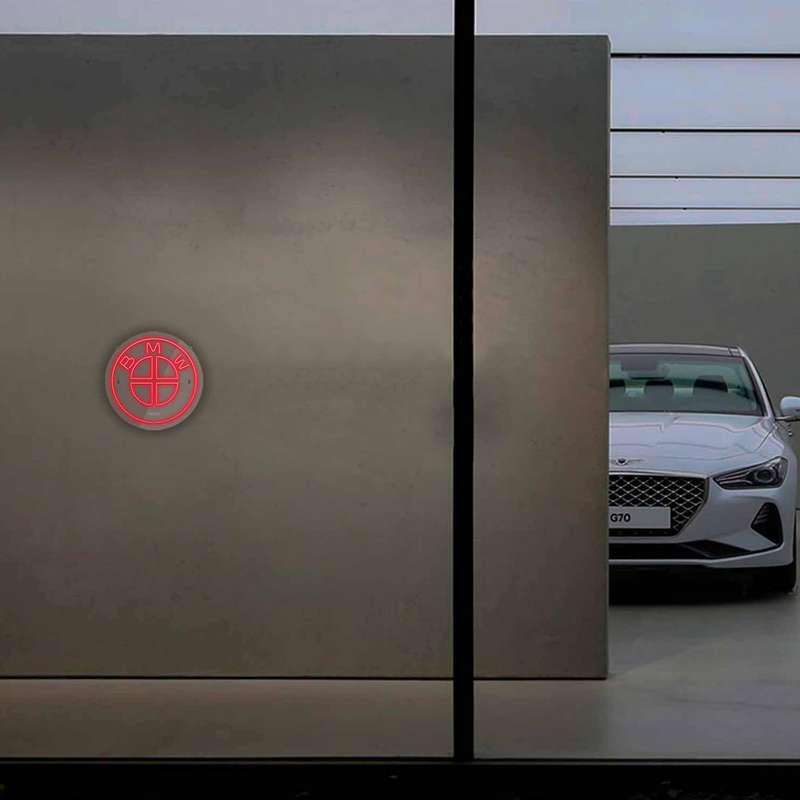 چراغ دیواری نئون دیزاین طرح Bmw_RD