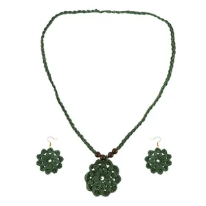 ست گردنبند و گوشواره دست ساز مدل s1345