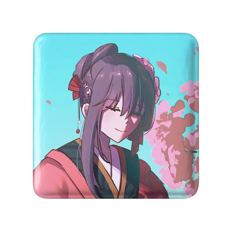 مگنت خندالو طرح ساکورا انیمه فیت استی نایت Fate Stay Night  مدل مربعی کد 22810