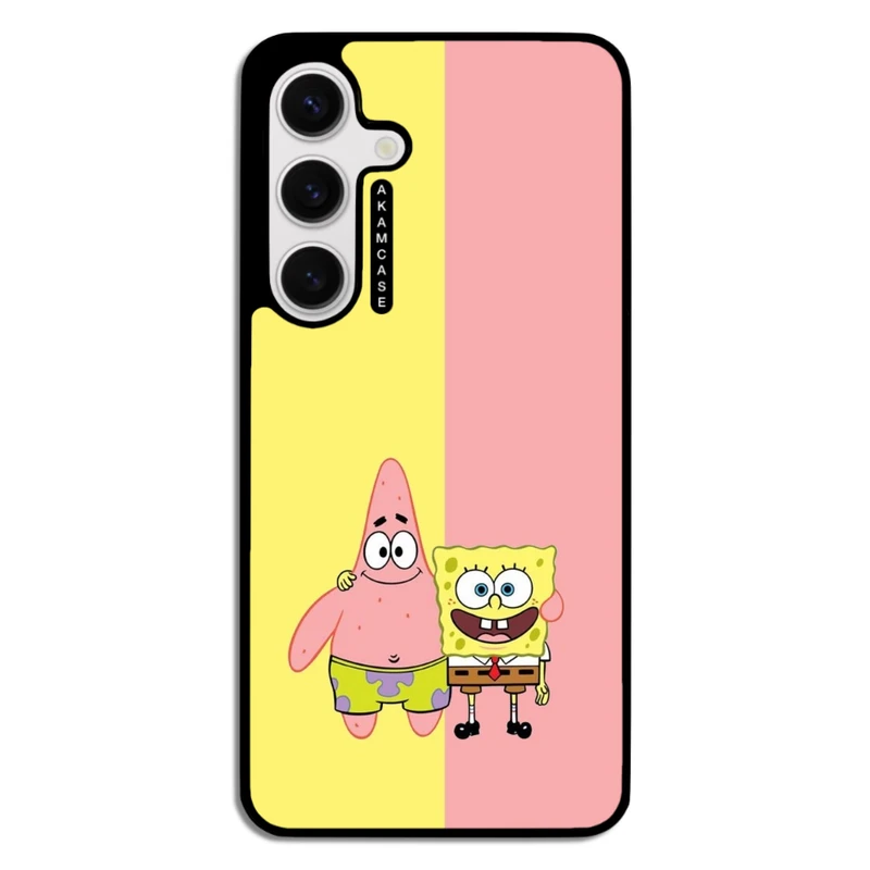 کاور آکام مدل AMC-WSGS24-SPONGE BOB6 مناسب برای گوشی موبایل سامسونگ Galaxy S24