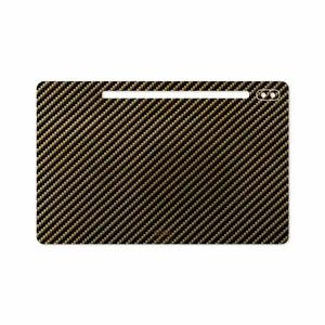 MAHOOT Glossy-Brown-Fiber Cover Sticker for Samsung Galaxy Tab S6 2019 SM-T865