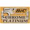 تیغ یدک سنتی بیک مدل Platinum Chromium Double Edge بسته 5 عددی