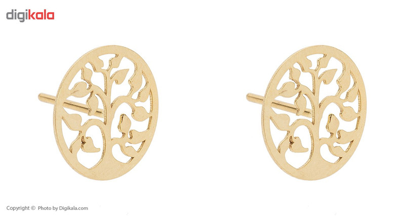 گوشواره طلا 18 عیار زنانه ماهک مدل ME0704 - 4