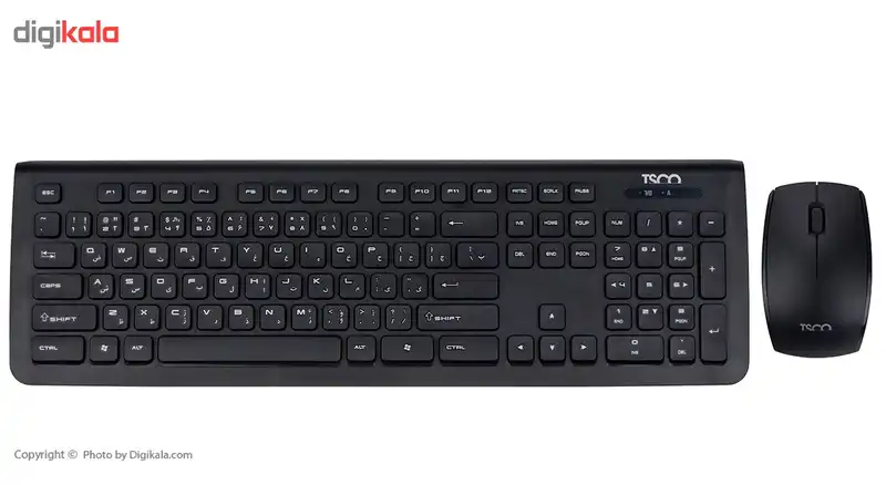 کیبورد و ماوس بی سیم تسکو مدل TKM 7018