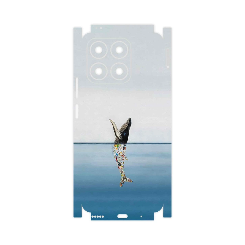 برچسب پوششی ماهوت مدل Collage of Sea Trash-FullSkin مناسب برای گوشی موبایل آنر X8a
