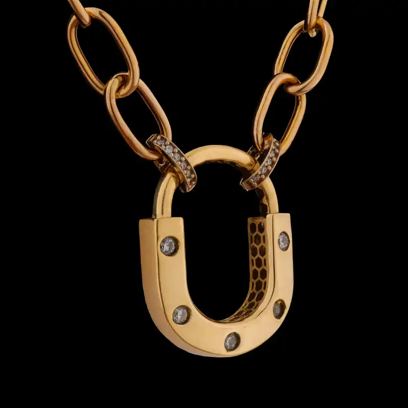 گردنبند طلا 18 عیار زنانه تاج مدل 1161