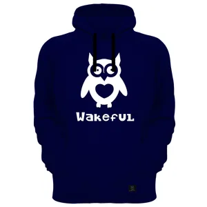 هودی زنانه 27 مدل OWL کد V04 رنگ سرمه ای 