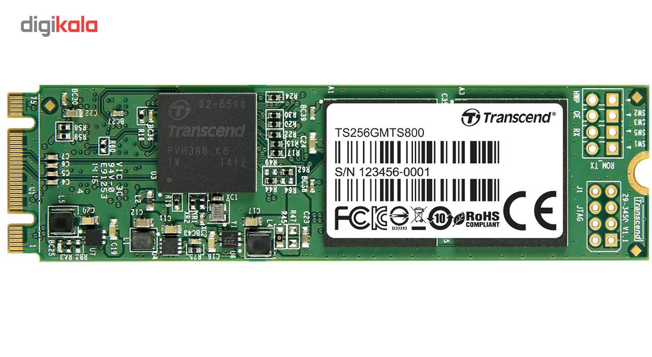 حافظه SSD سایز M.2 2280 ترنسند مدل MTS800 ظرفیت 256 گیگابایت