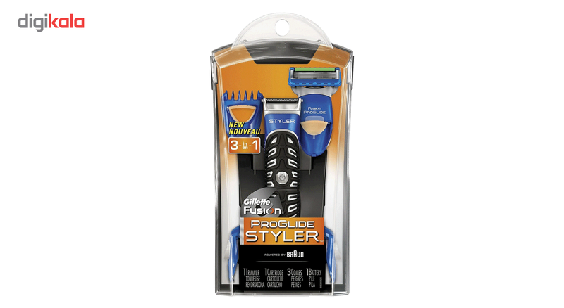 خود تراش ژیلت مدل Fusion Power Styler به همراه 3 سری شانه