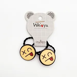 کش مو دخترانه مدل ایموجی کد KSH688 بسته 2 عددی