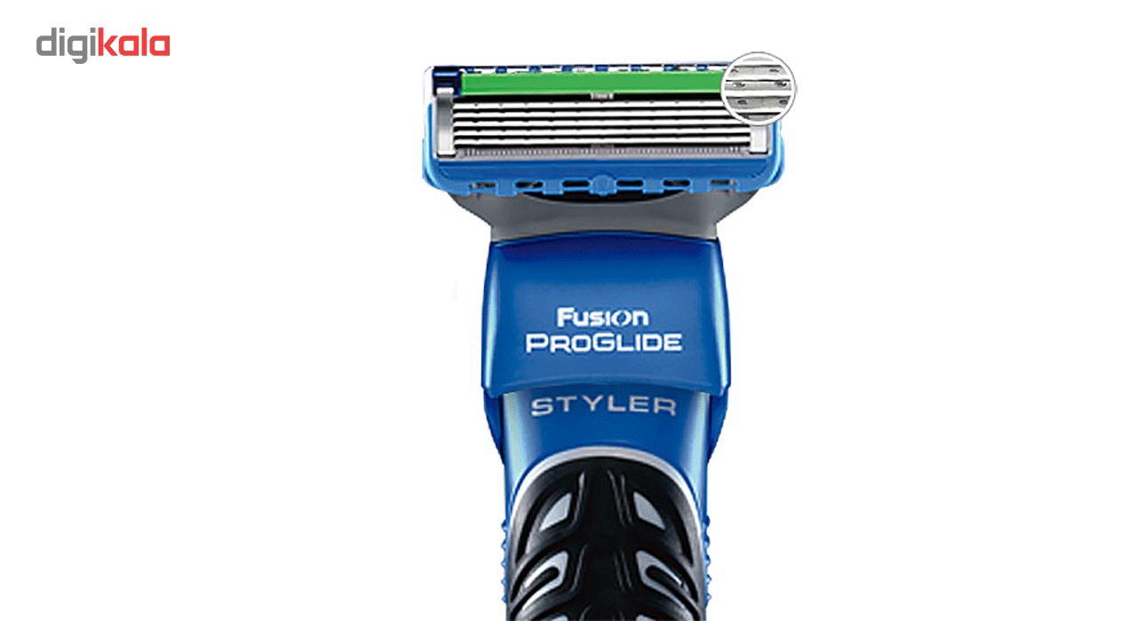 خود تراش ژیلت مدل Fusion Power Styler به همراه 3 سری شانه