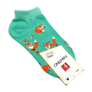 جوراب دخترانه مدل روباه کد JB141-GN