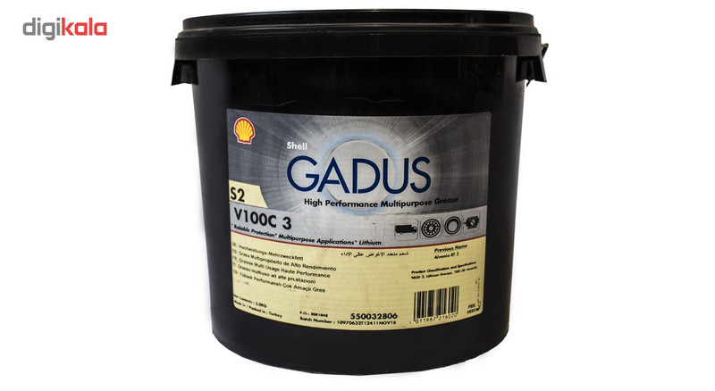 گریس لیتیومی نسوز شل مدل GADUS S2 V100C 3 مقدار 5 کیلوگرم گریس لیتیومی نسوز شل مدل GADUS S2 V100C 3 مقدار 5 کیلوگرم