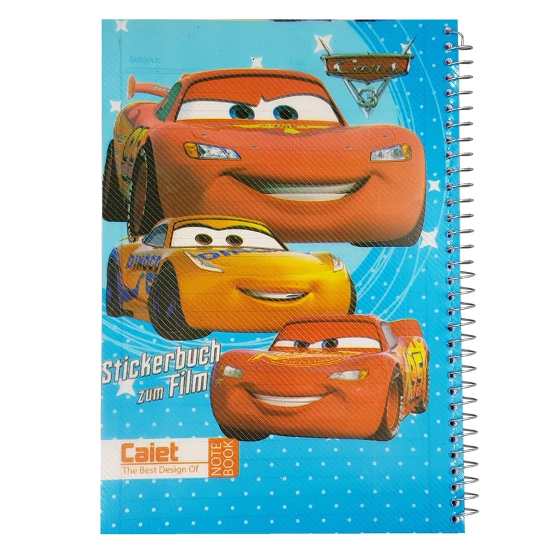 دفتر مشق 100 برگ کایت مدل cars