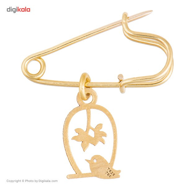سنجاق سینه طلا 18 عیار رزا مدل PG13 سنجاق سینه طلا 18 عیار رزا مدل PG13