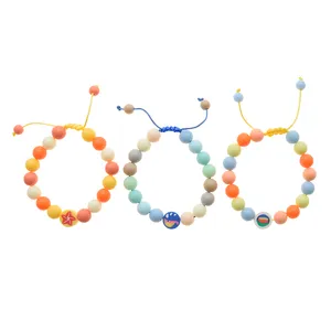 دستبند دخترانه دلنار گالری مدل ساحل و ستاره دریایی بسته 3 عددی