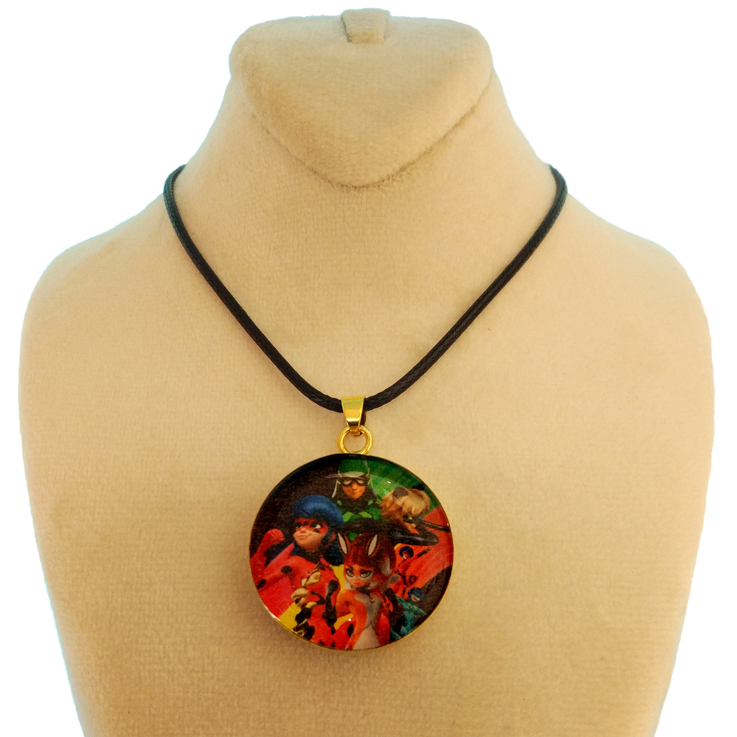 گردنبند دخترانه طرح دختر کفشدوزکی کد 134