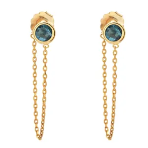 گوشواره طلا 18 عیار ماهک مدل ME0602