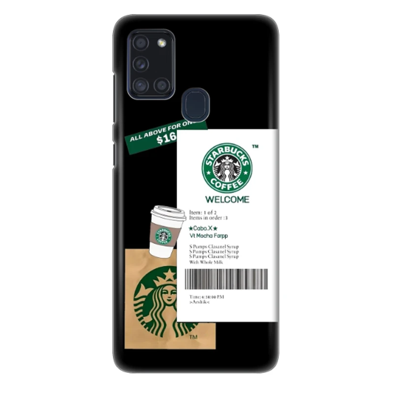 کاور طرح قهوه کد DIMO-071 مناسب برای گوشی موبایل سامسونگ galaxy  A 21s