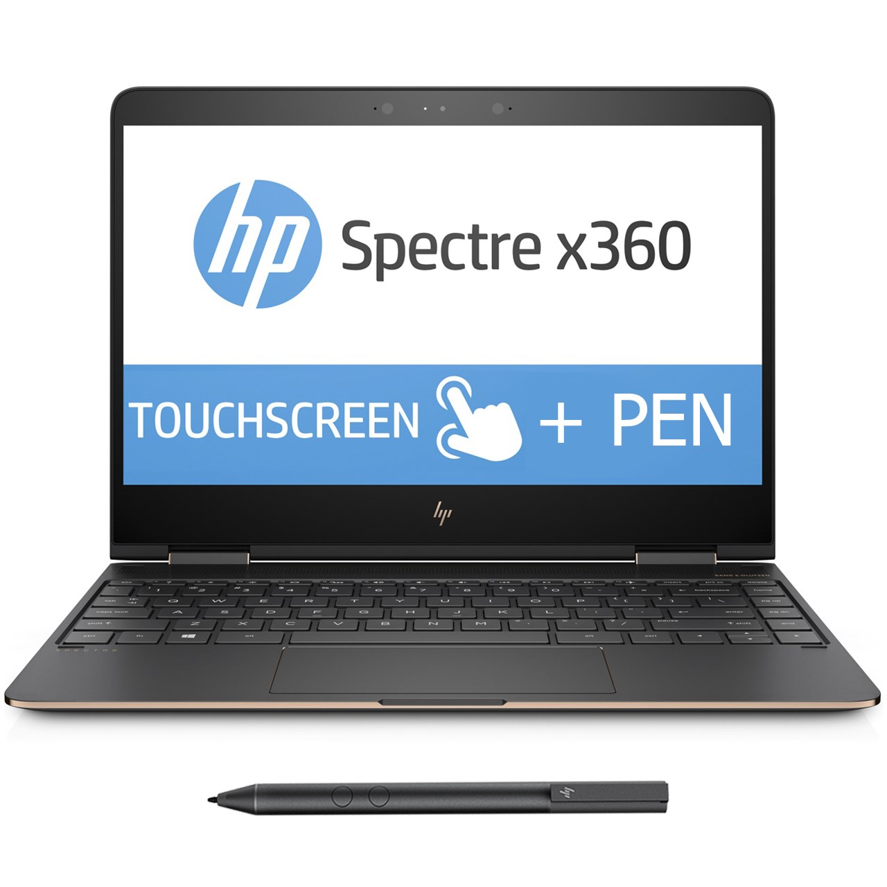 لپ تاپ 13 اینچی اچ پی مدل Spectre X360 13T-AC000B - A+قلم و کاور چرمی اورجینال
