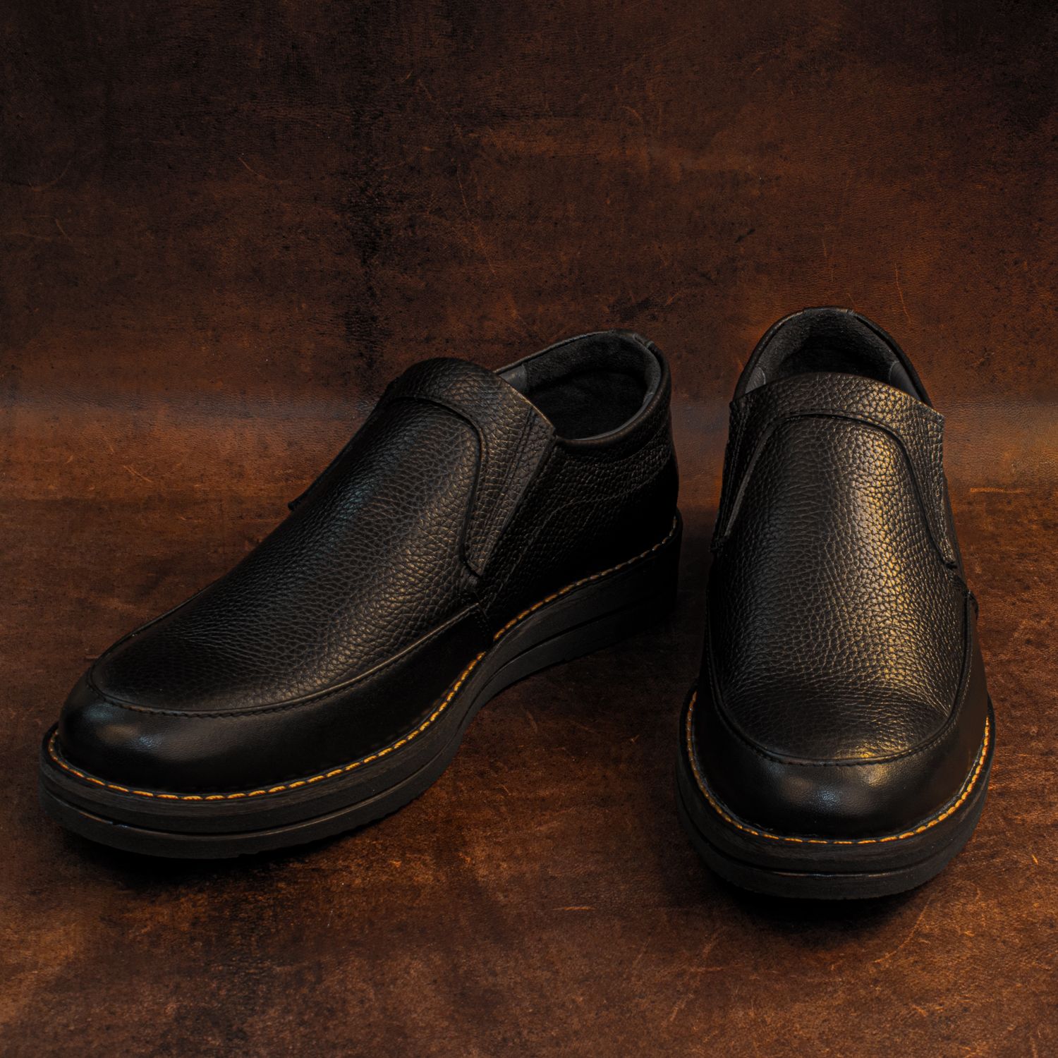 کفش روزمره مردانه چرم عطارد مدل SH06 -  - 8