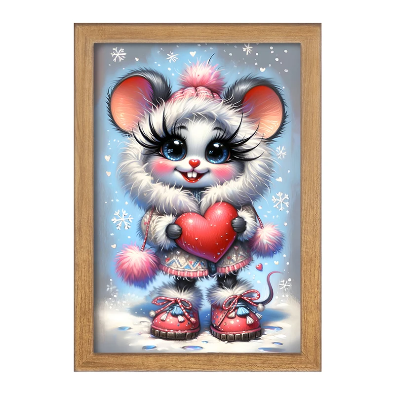 تابلو خندالو مدل موش بانمک کد F7556