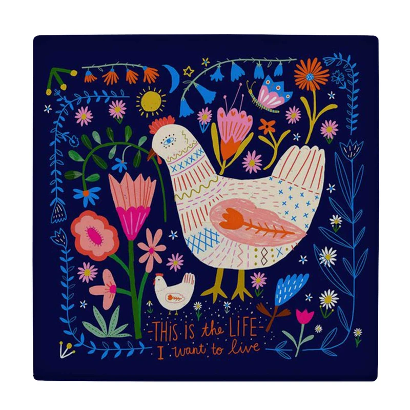  زیر لیوانی طرح مرغ کد    3616250_1558