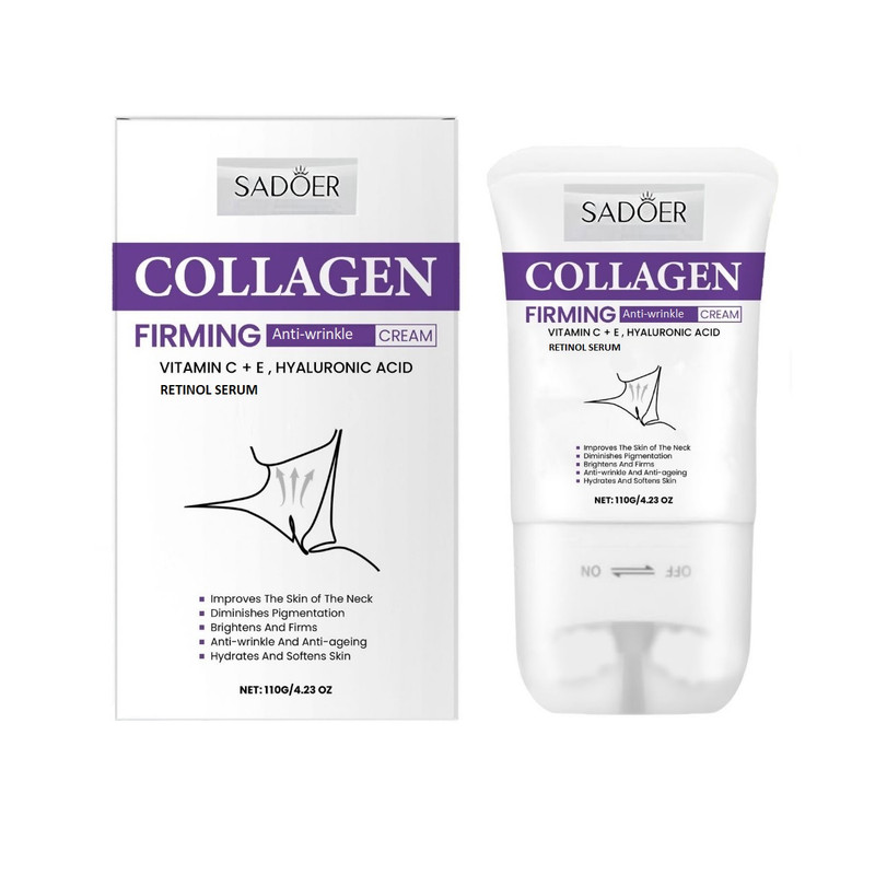 کرم ضد چروک صورت و گردن سادور مدل 4 کاره مناسب برای انواع پوست وزن 110 گرم