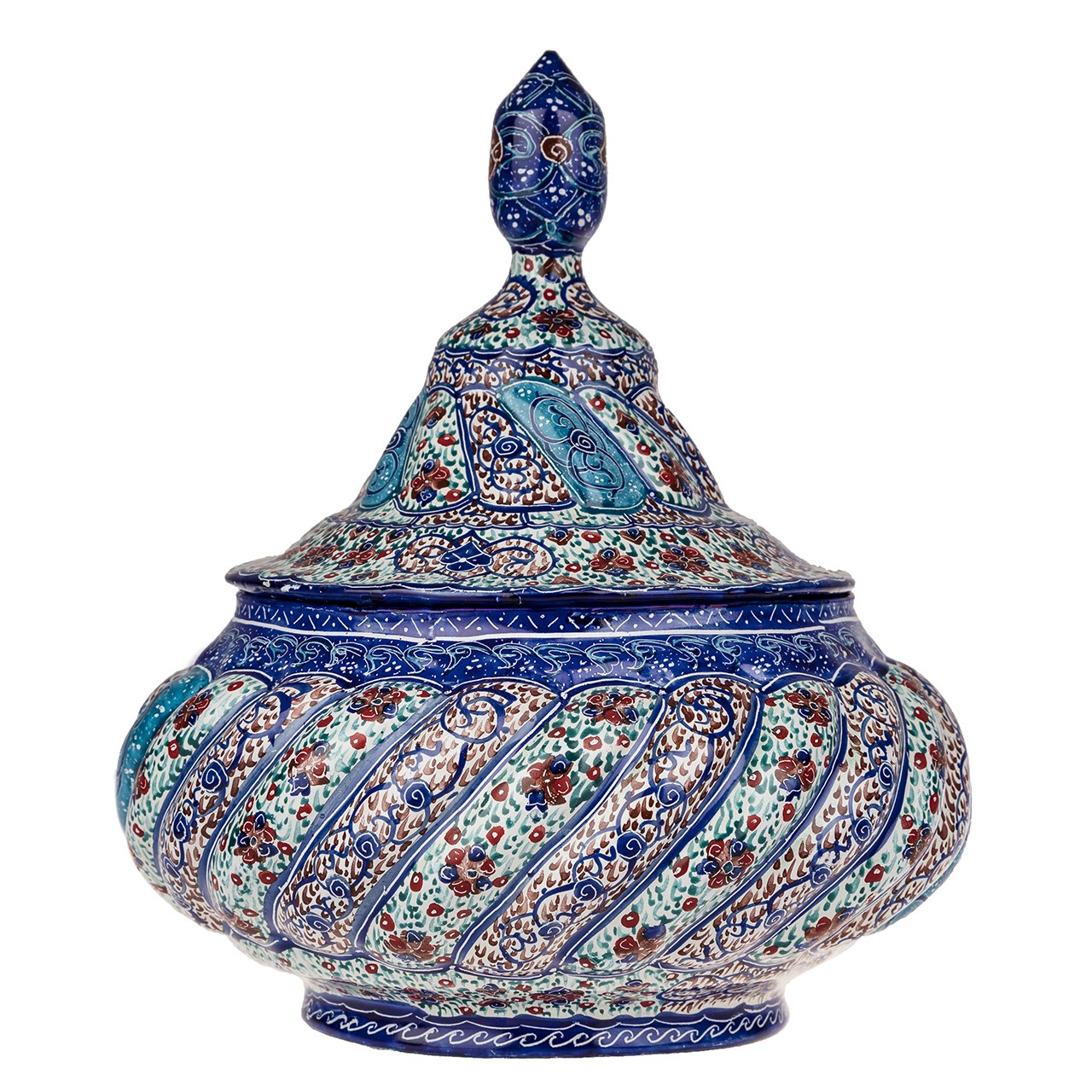شکلات خوری مسی میناکاری شده اثر سلطانی طرح 3