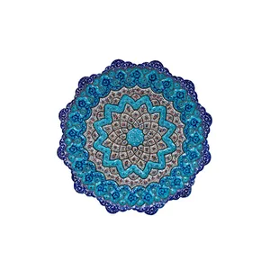 بشقاب میناکاری رستا طرح 28-15-102 قطر 25 سانتی متر