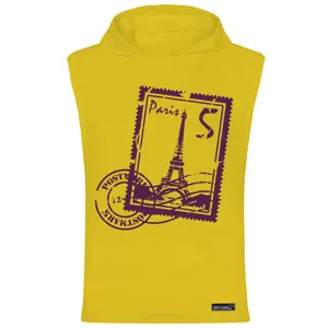 تاپ کلاه دار مردانه 27 مدل Paris Stamp کد MH619