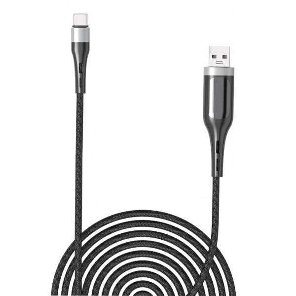 کابل تبدیل USB به USB-C موکسوم مدل MX-CB39 LCD طول 1 متر