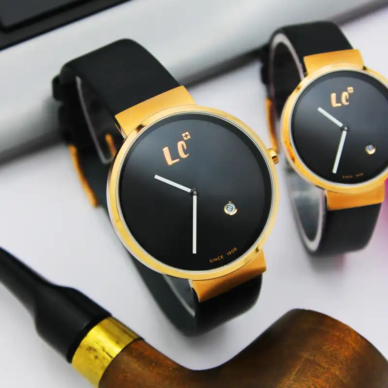 ست ساعت مچی عقربه ای زنانه و مردانه مدل 4120j