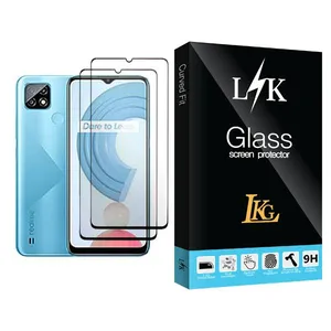 LKG LK Glass MIX002 Screen Protector For Realme C21 Pack Of 2