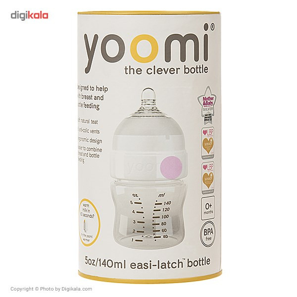 شیشه شیر یومی مدل Y15b 5Oz ظرفیت 140 میلی لیتر