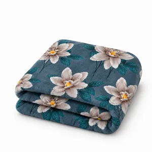 پتو مسافرتی 1 نفره مدل گل مگنولیا سایز 160×220 سانتی‌متر