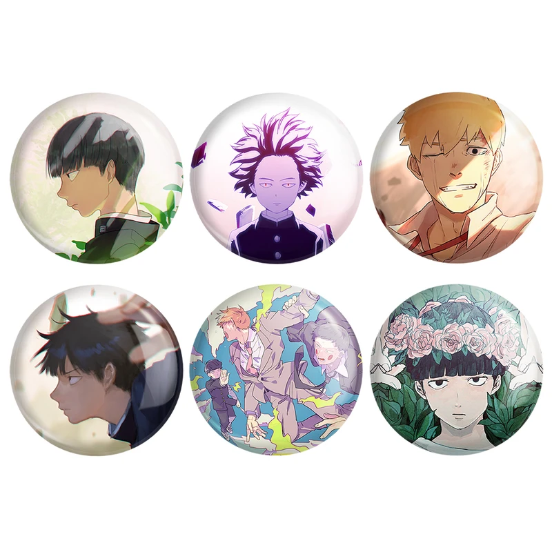 مگنت خندالو طرح انیمه موب سایکو Mob Psycho 100 کد 1540A مجموعه 6 عددی