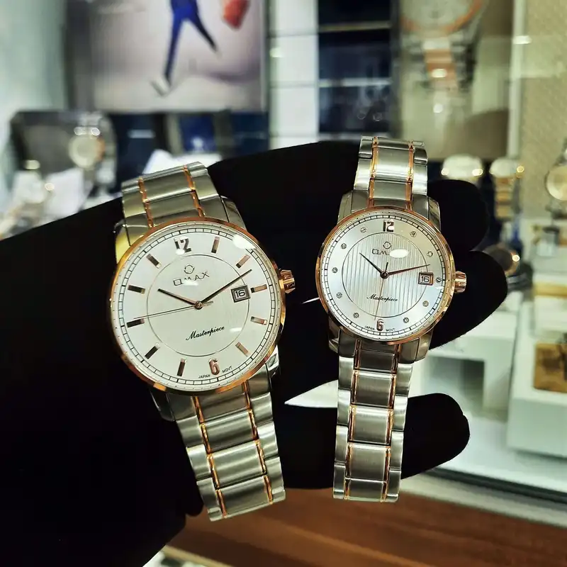 ست ساعت مچی عقربه ای زنانه و مردانه اوماکس مدل  MG25T6TI و ML25T6TI