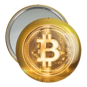 آینه جیبی خندالو طرح ارز دیجیتال بیت کوین  کد 4068