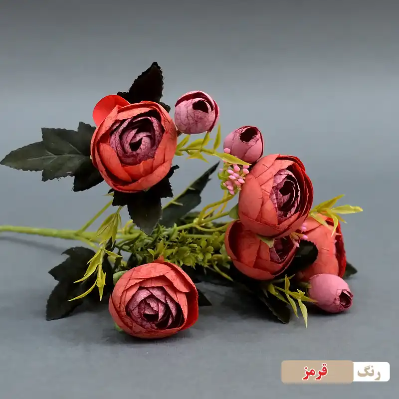 گل مصنوعی مدل بوته نسترن کد 35