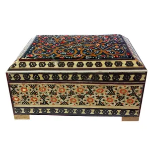 جعبه جواهرات خاتم کاری کد 604