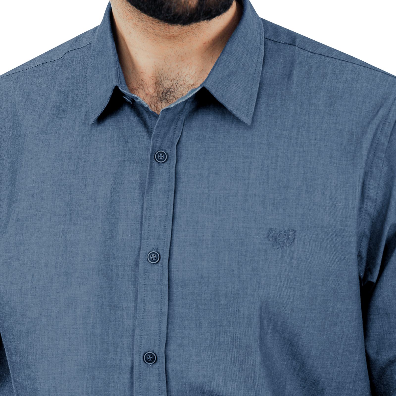 پیراهن آستین بلند مردانه پاتن جامه مدل   102721020242290 طرح جین -  - 4